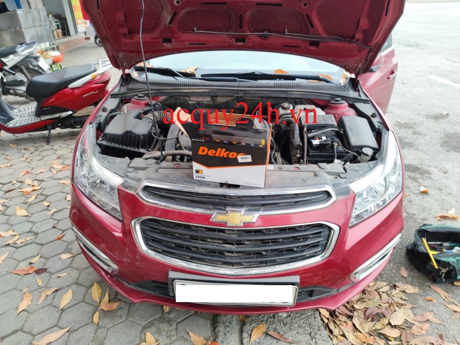 Bình ắc quy Delkor thay cho Chevrolet Cruze
