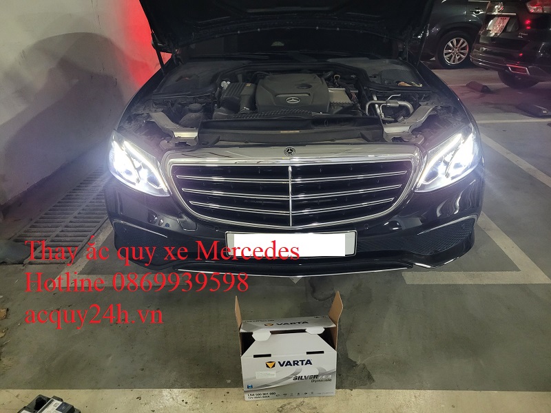 Thay ắc quy Varta AGM cho xe Mercedes