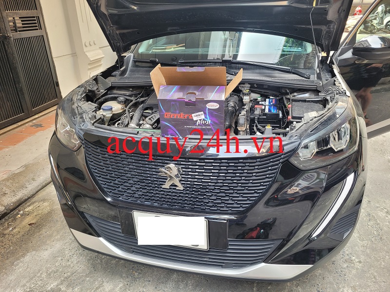 Ắc quy Emtrac DIN74 chính hãng cho Peugeot 5008