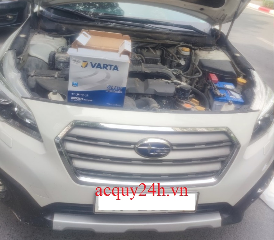 Thay ắc quy Subaru Outback chính hãng Varta