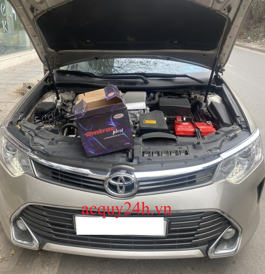 Bình ắc quy Emtrac Plus tốt nhất, bảo hành 18 tháng cho xe Toyota Camry