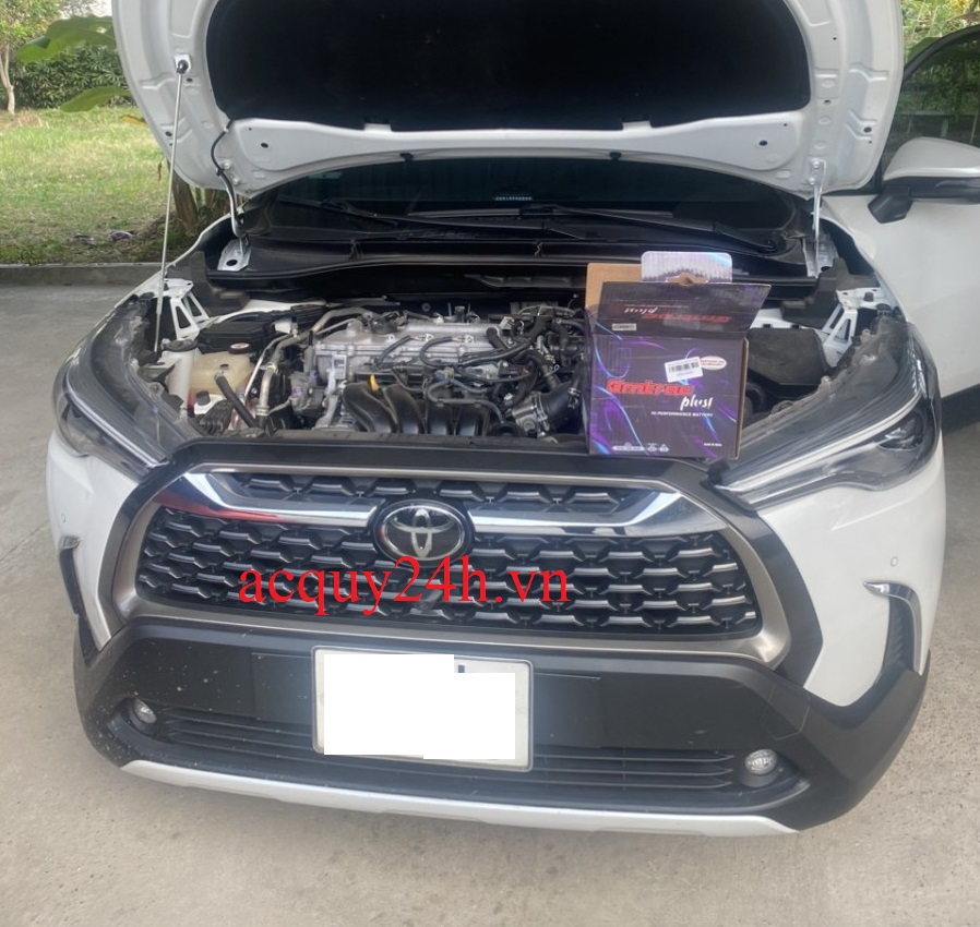 Bình ắc quy emtrac DIN45 thay cho Toyota Cross