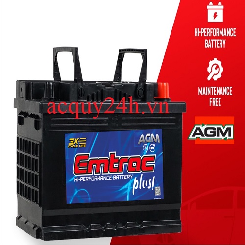 Ắc quy Emtrac Plus AGM 70Ah