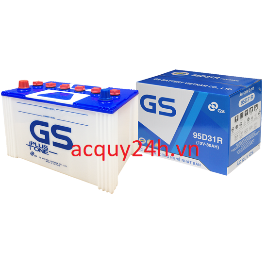 Ắc Quy GS 95D31R (12V - 80Ah)