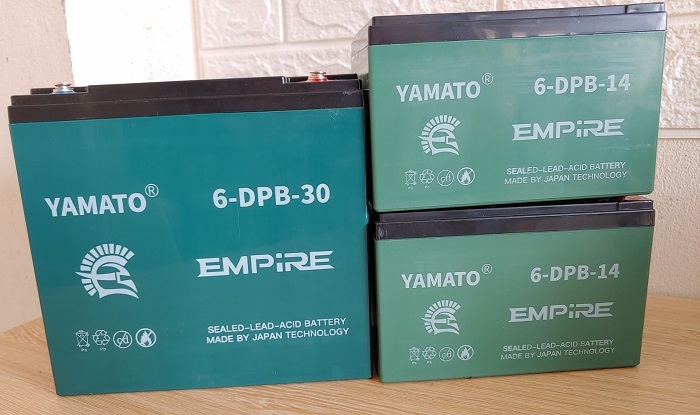 Ắc quy Yamato cho xe đạp điện, xe máy điện