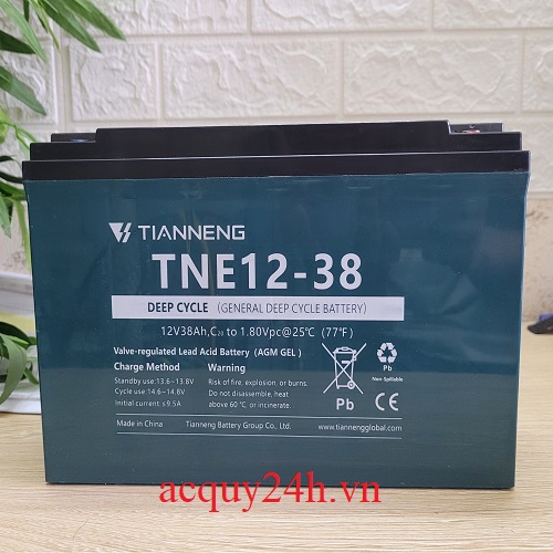 Ắc Quy Thiên Năng Tianneng TNE12-38 (12V - 38Ah)