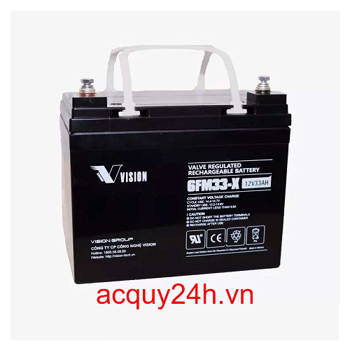 Ắc quy viễn thông Vision 6FM33-X (12V - 33Ah)