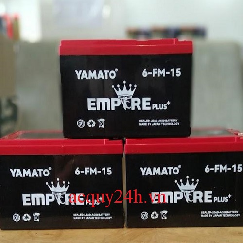 Ắc quy Yamato 6-FM-15 Plus (12V - 15Ah)