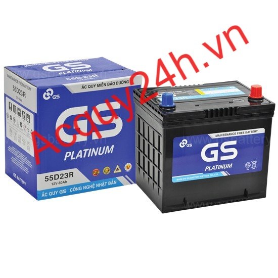 Ắc quy GS MF 55D23R (12V - 60Ah)