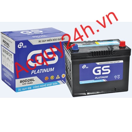 Ắc quy GS MF 80D26L (12V - 70AH)