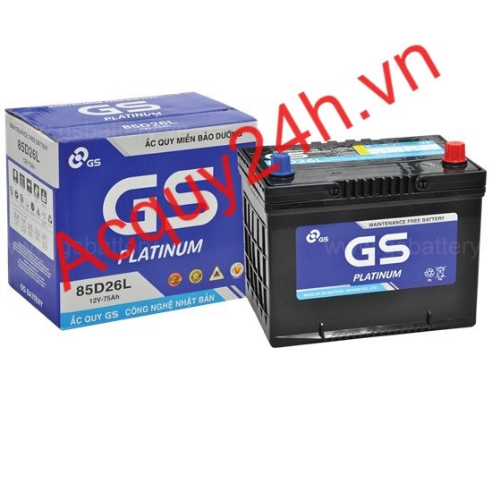 Ắc quy GS MF 85D26L (12V - 75AH)