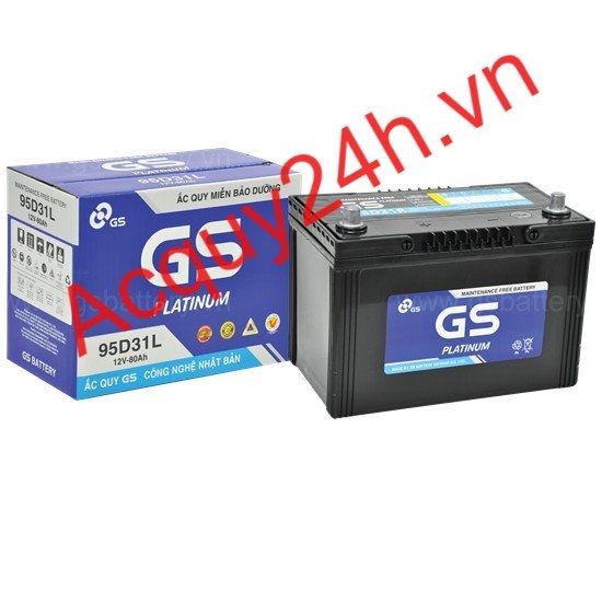 Ắc quy GS MF 95D31L (12V - 80AH)