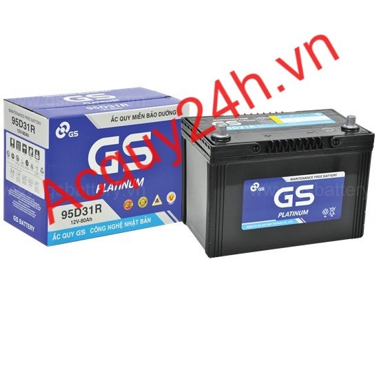 Ắc quy GS MF 95D31R (12V - 80AH)