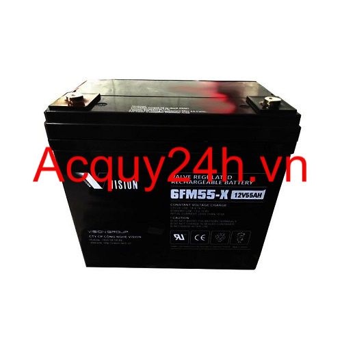 Ắc quy viễn thông Vision 6FM55X ( 12V - 55Ah )