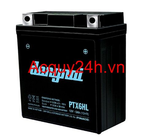 Ắc quy xe máy Đồng Nai PTX6HL ( 12V - 5Ah )