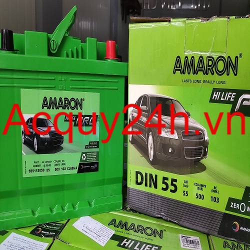 Ắc quy Amaron DIN 55Ah (12V - 55Ah)