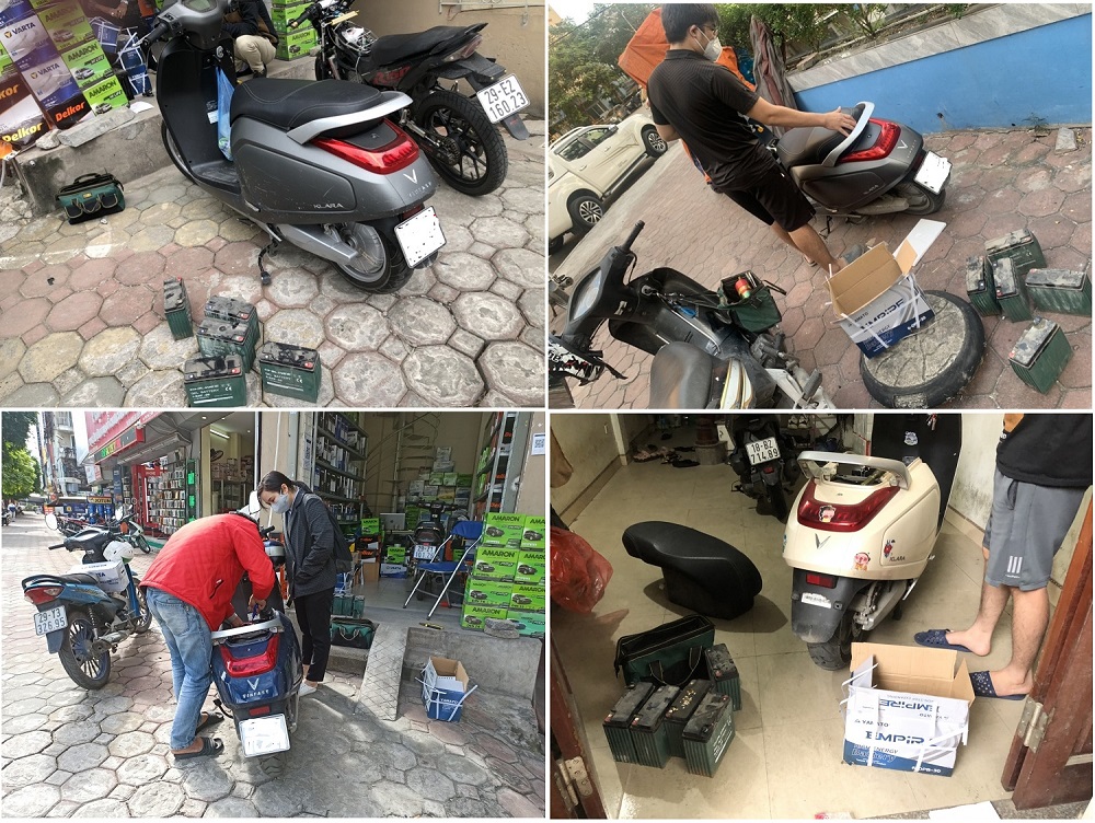 Thay ắc quy Vinfast Klara A2